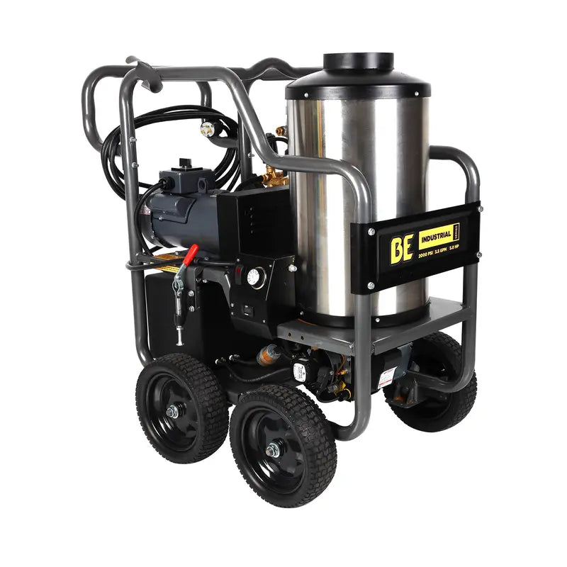 BE HW205EBA Portable Electric Hot Water Pressure Washer 2000 PSI 3.5 GPM Diesel Burner ATPRO Powerclean Pressure Washers Online