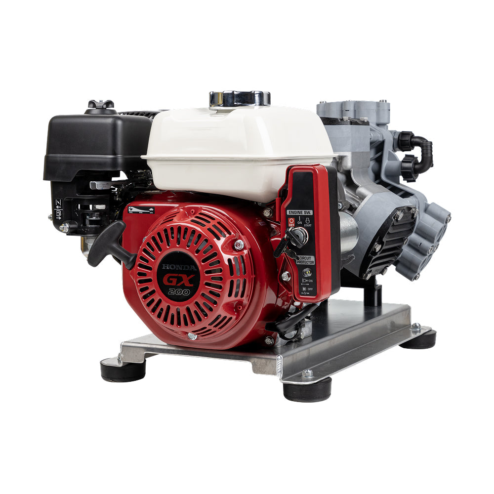 BE SW1165HEC2 300 PSI 11.0 GPM Honda GX200 soft wash system with Comet P40/20 electric start