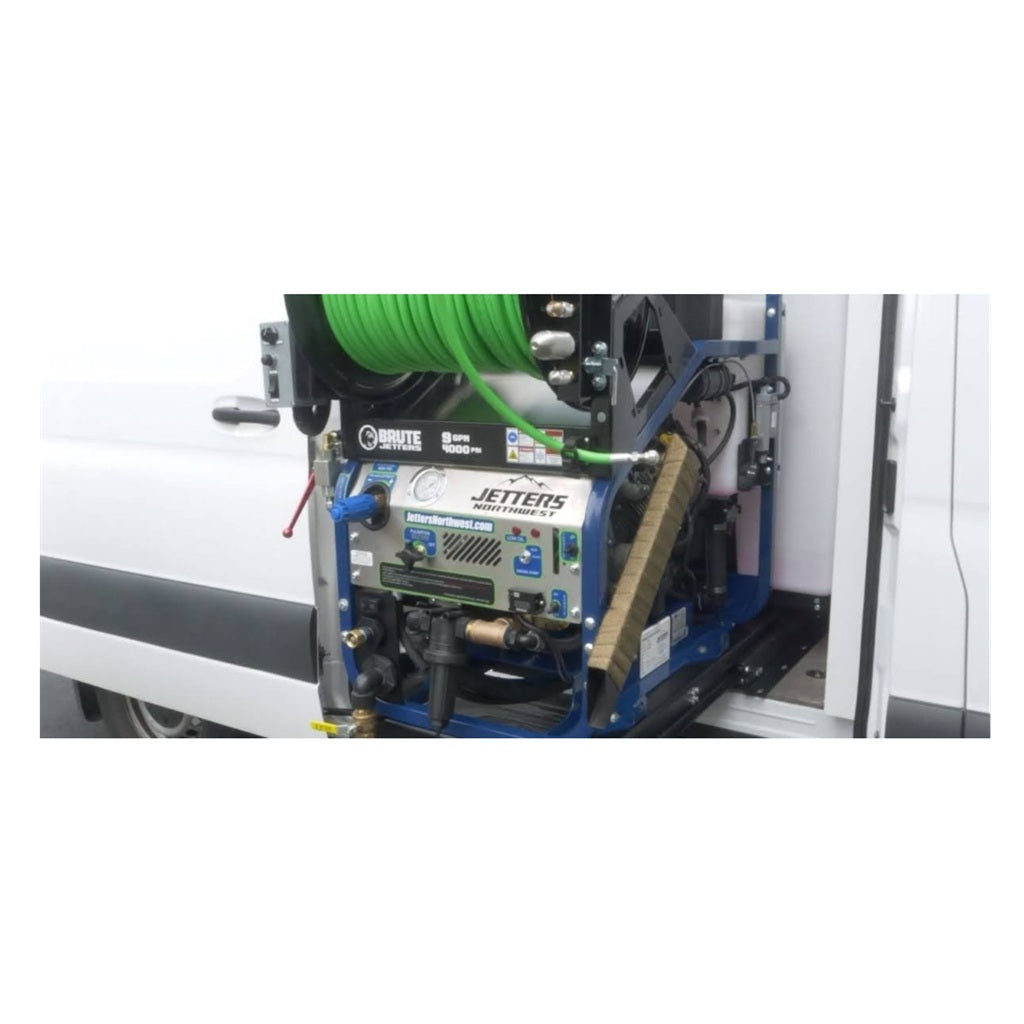 BRUTE Skid Jetter: 9 GPM 4000 PSI or 12 GPM 3000 PSI 30" Powerslide Skid