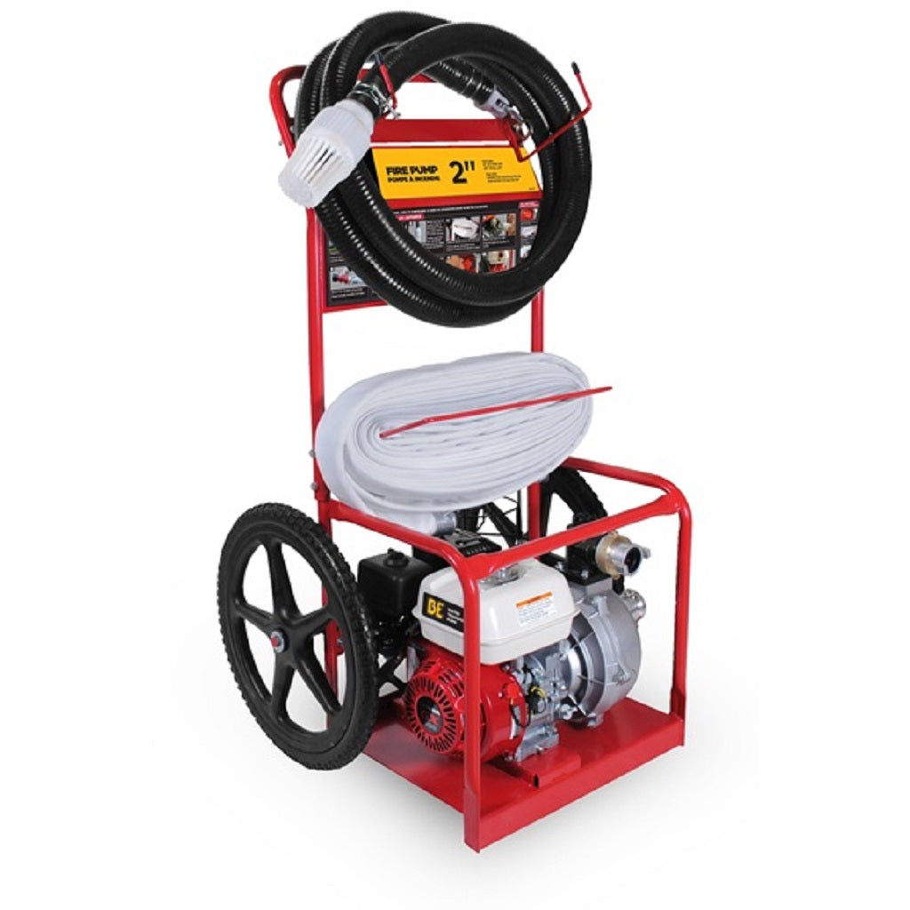 BE HPFC-2065HR 2 Inch Fire Suppression Pump Cart Kit 126 GPM Honda GX200