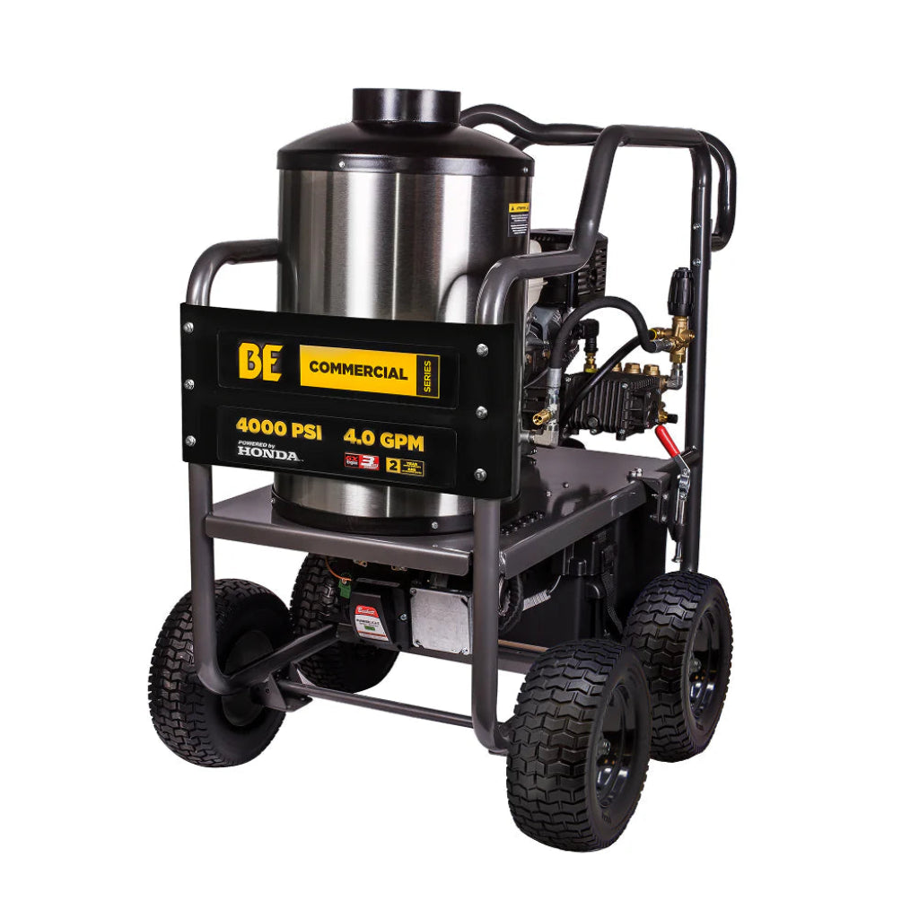 BE 4000psi 4.0gpm Honda Gas Hot Water Pressure Washer Diesel Burner Mobile Frame