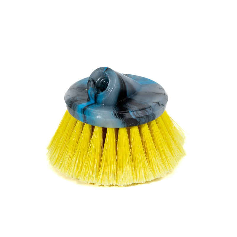 Yellow Very Soft Round Polystyrene Flow-Through Brush All Purpose Automotive Detailing RV&#39;s Boats Windows and Siding