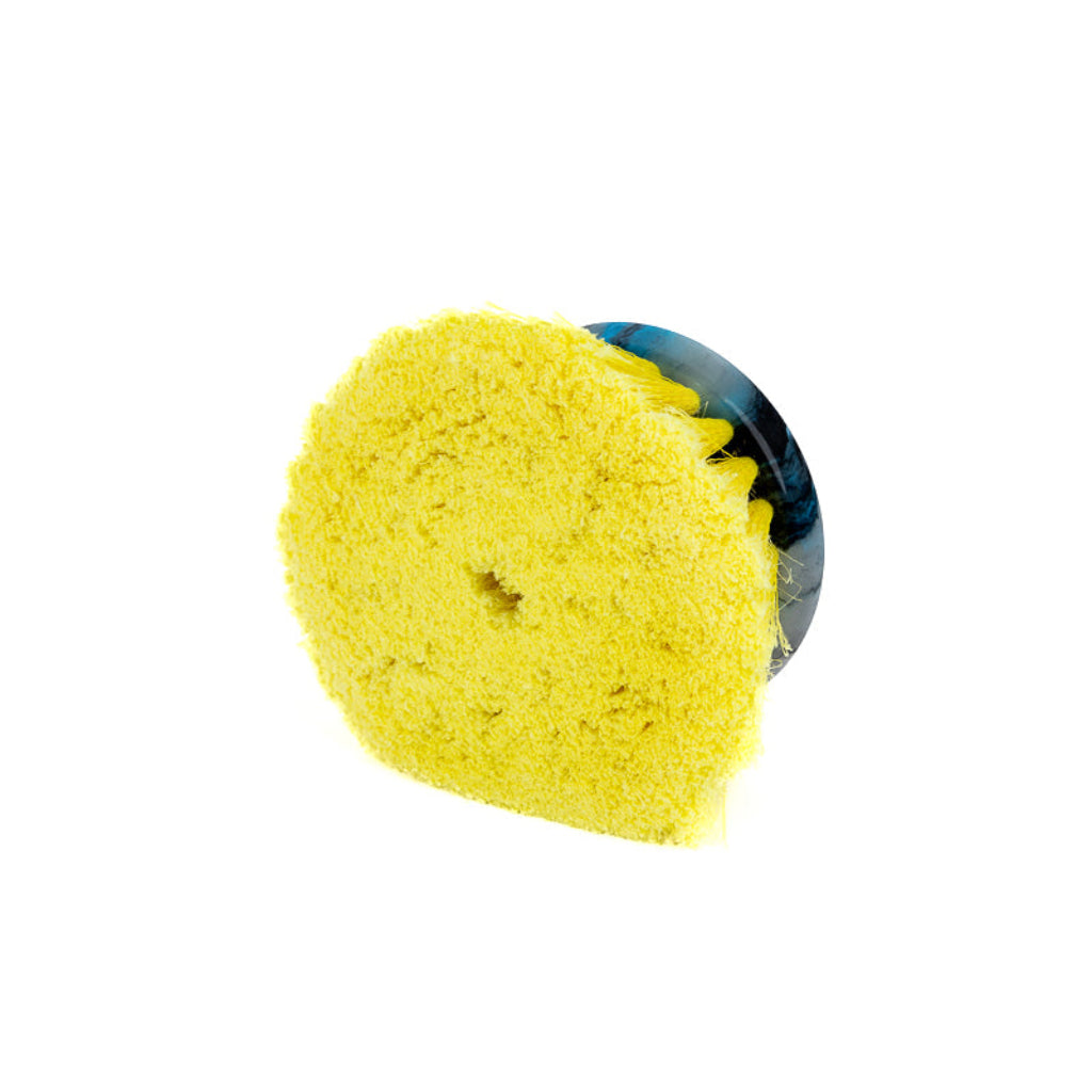 Yellow Very Soft Round Polystyrene Flow-Through Brush All Purpose Automotive Detailing RV&#39;s Boats Windows and Siding
