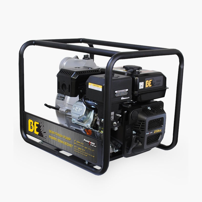 BE TP-3070R 3 Inch Semi-Trash Pump 264 GPM Powerease 225