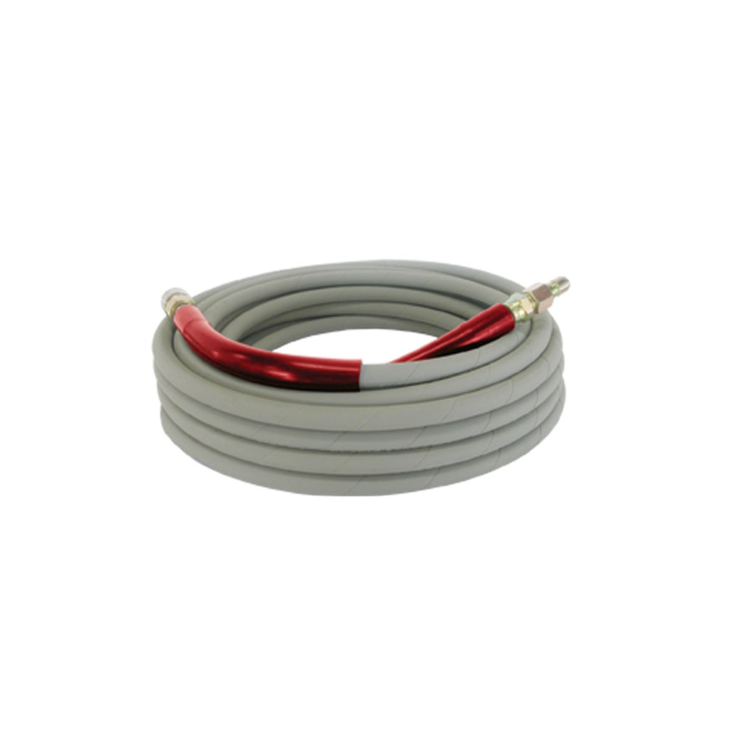 BE 6000psi 50 pieds 3/8 pouces ID gris tuyau de laveuse à pression non marquant avec connecteurs rapides 85.238.255