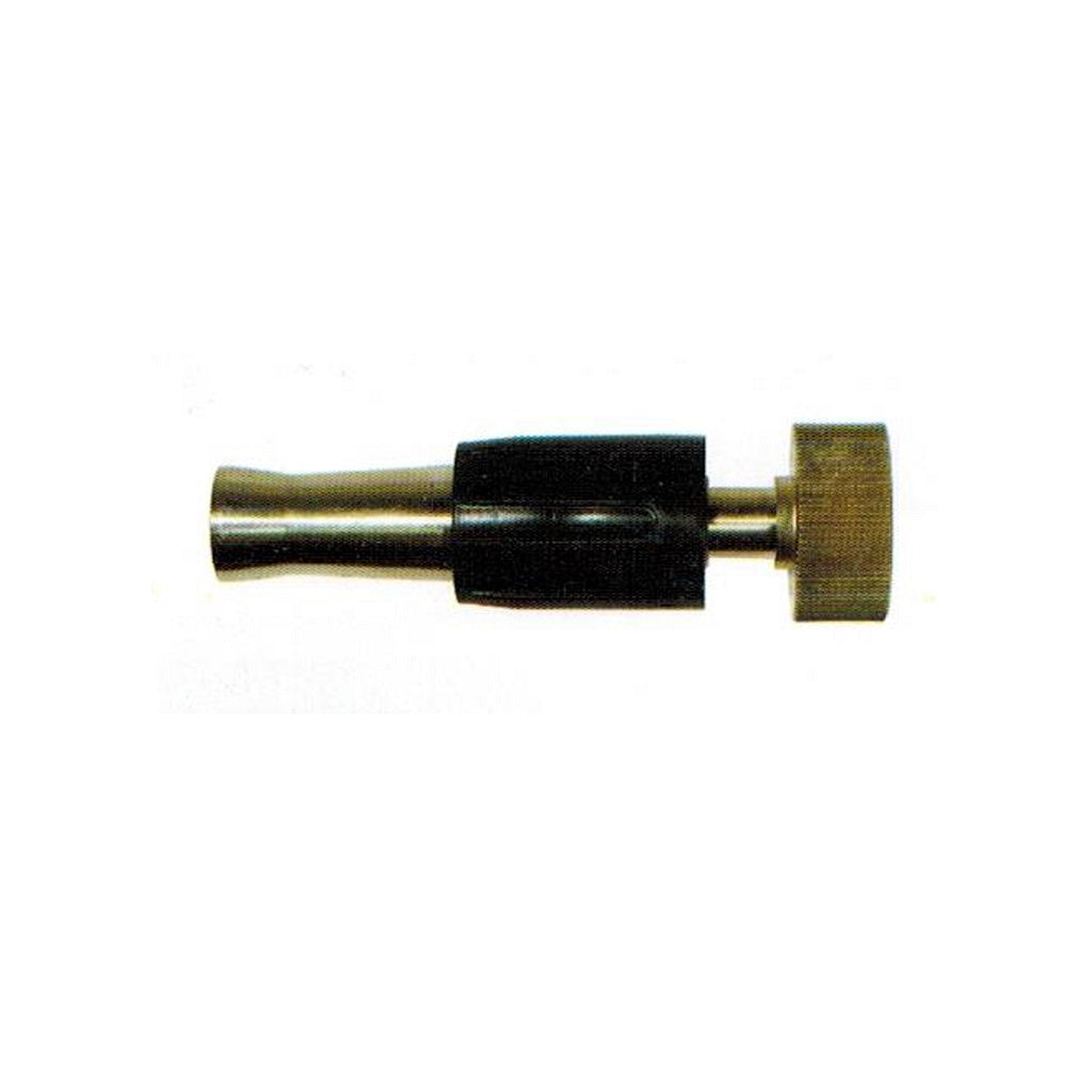 Brass Garden Hose Nozzle Twist Adjustable Spray Nozzle 4&quot; with Rubber Grip