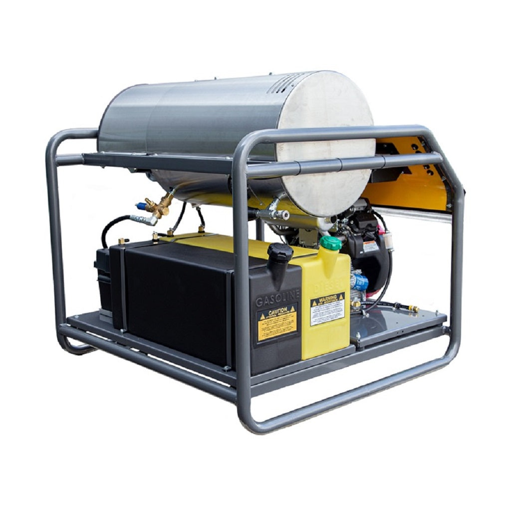 BE HW3524HG12V Honda Gas Hot Water Pressure Washer Diesel Burner Skid Frame 3500psi 5.6gpm General Pump