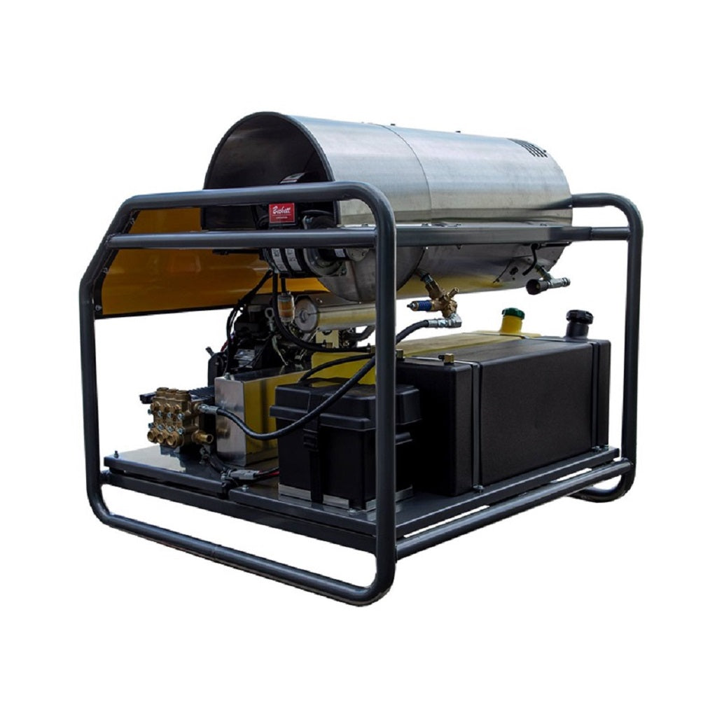 BE HW3524HG12V Honda Gas Hot Water Pressure Washer Diesel Burner Skid Frame 3500psi 5.6gpm General Pump