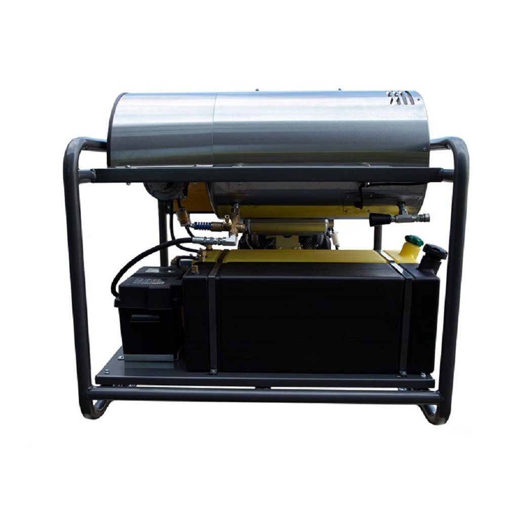 BE 3000psi 5.6gpm Honda Belt Drive Hot Water Pressure Washer Skid Diesel Burner HW3524HG12V