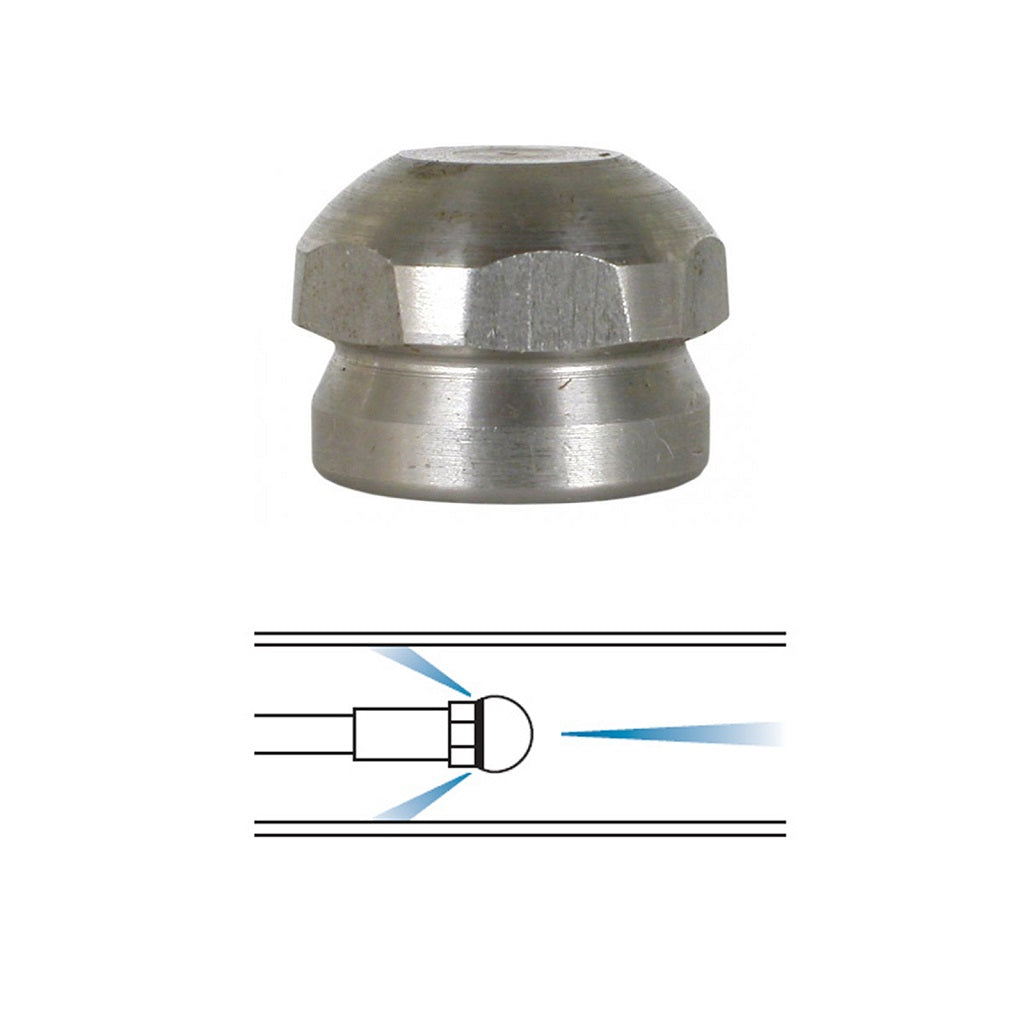 Sewer Jetting "Laser" Nozzle - 1 Forward 3 Back Jet 4000psi
