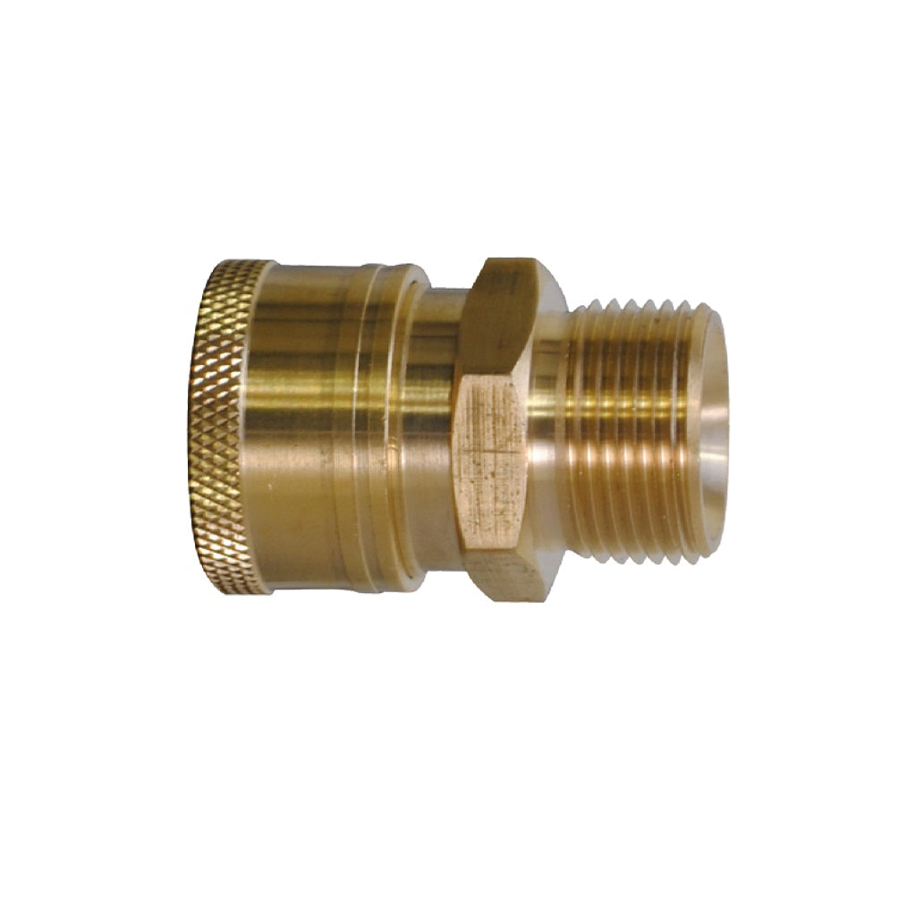 Quick Connect Coupler (3/8") x M22 Male Plug (14mm core)