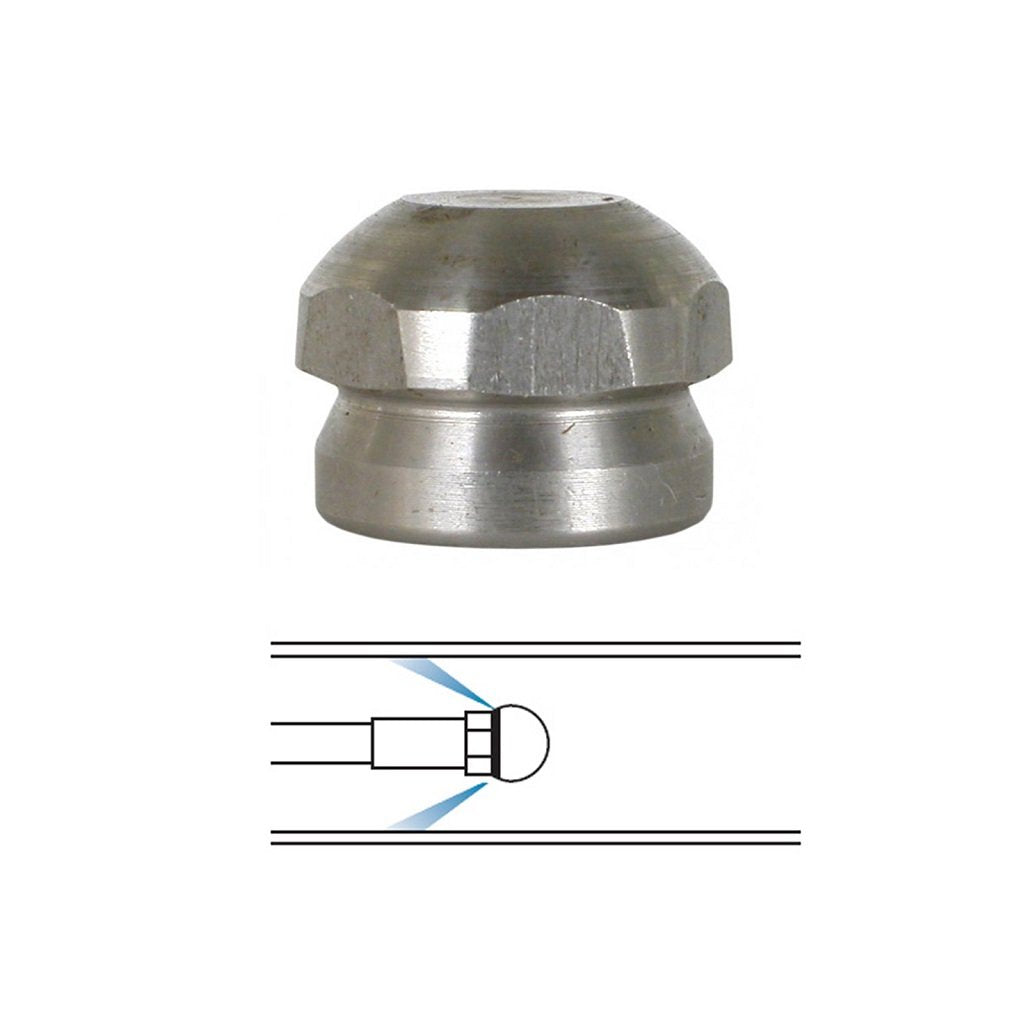 Storm Jet 3/8&quot; Mole Nozzle (3 Rear Jets Only) for Sewer and Drain Cleaning - #04.0
