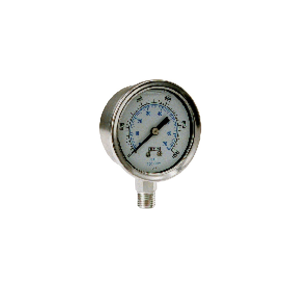 Manomètre rempli de glycérine liquide 1/4&quot; MPT