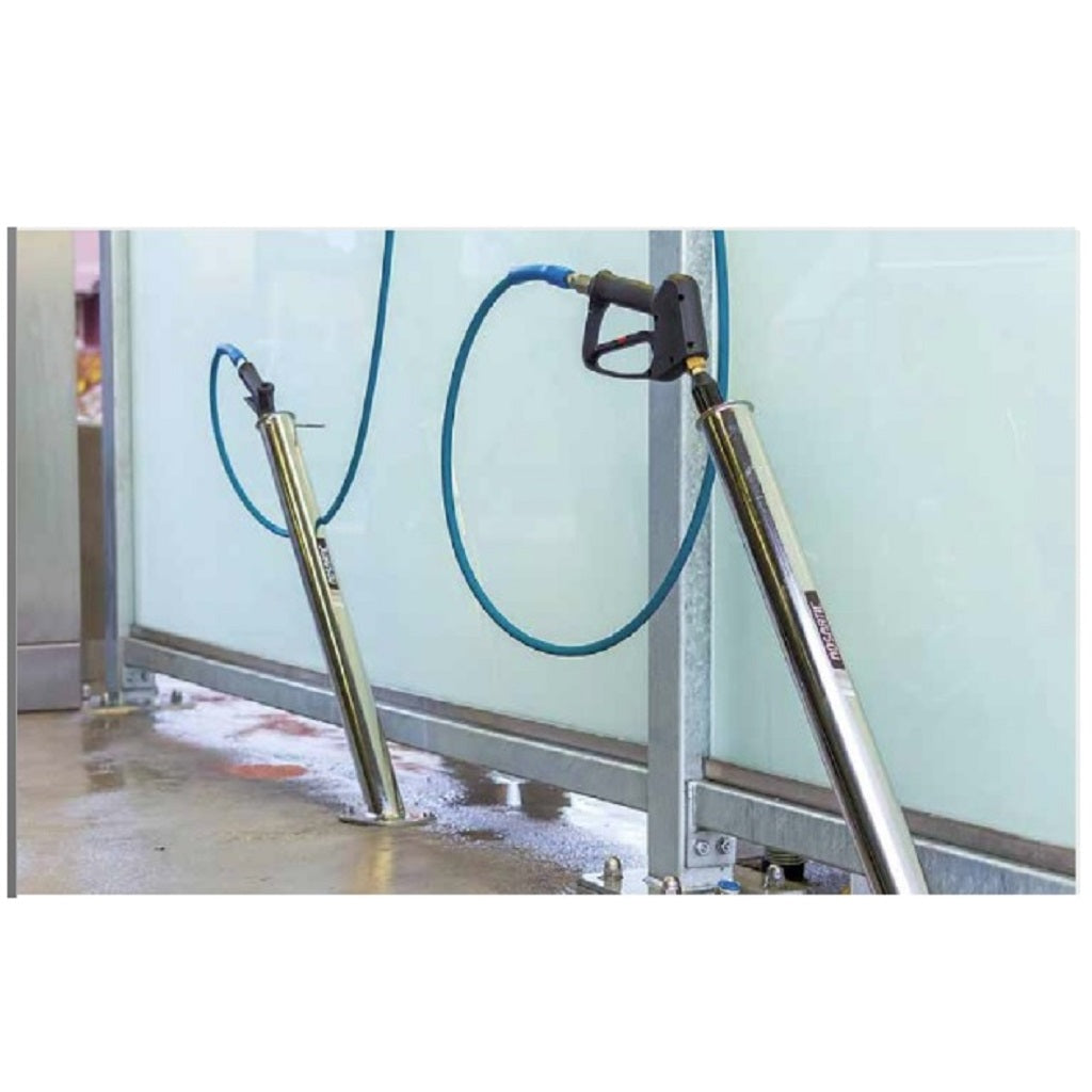 Porte-lance Mosmatic en acier inoxydable poli