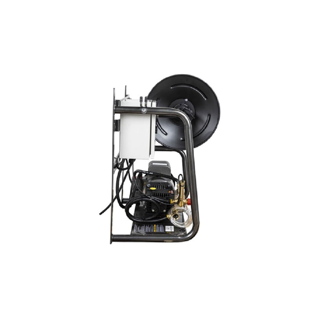 BE 110Volt (20amp) 1500psi 2.0gpm Hot Water Capable Industrial Electric Pressure Washer Wall Mount X-1520FW1GENH